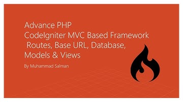 Routes, controller, base URL, model, views and database