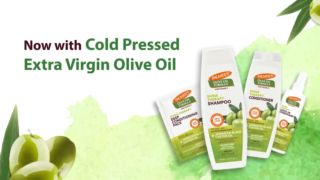 Palmer's Olive Oil Hair Range now with Cold Pressed Extra Virgin Olive Oil