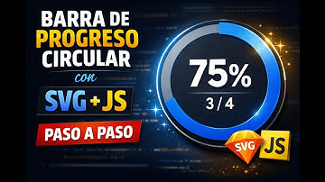 Barra de progreso circular segmentada con JavaScript (Paso a Paso)