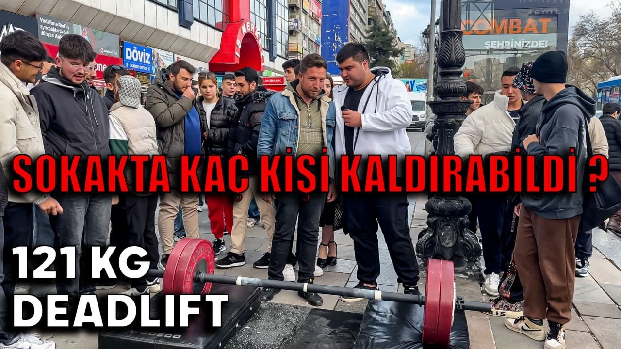SOKAKTA 121KG DEADLIFT DENETTİM! (ödüllü)