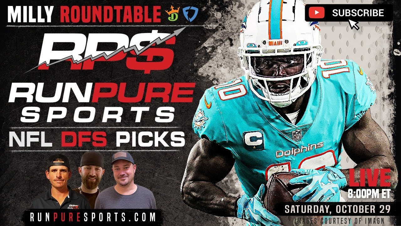 2022 NFL WEEK 8 DRAFTKINGS TOURNAMENT PICKS AND STRATEGY | MILLY MAKER ROUNDTABLE