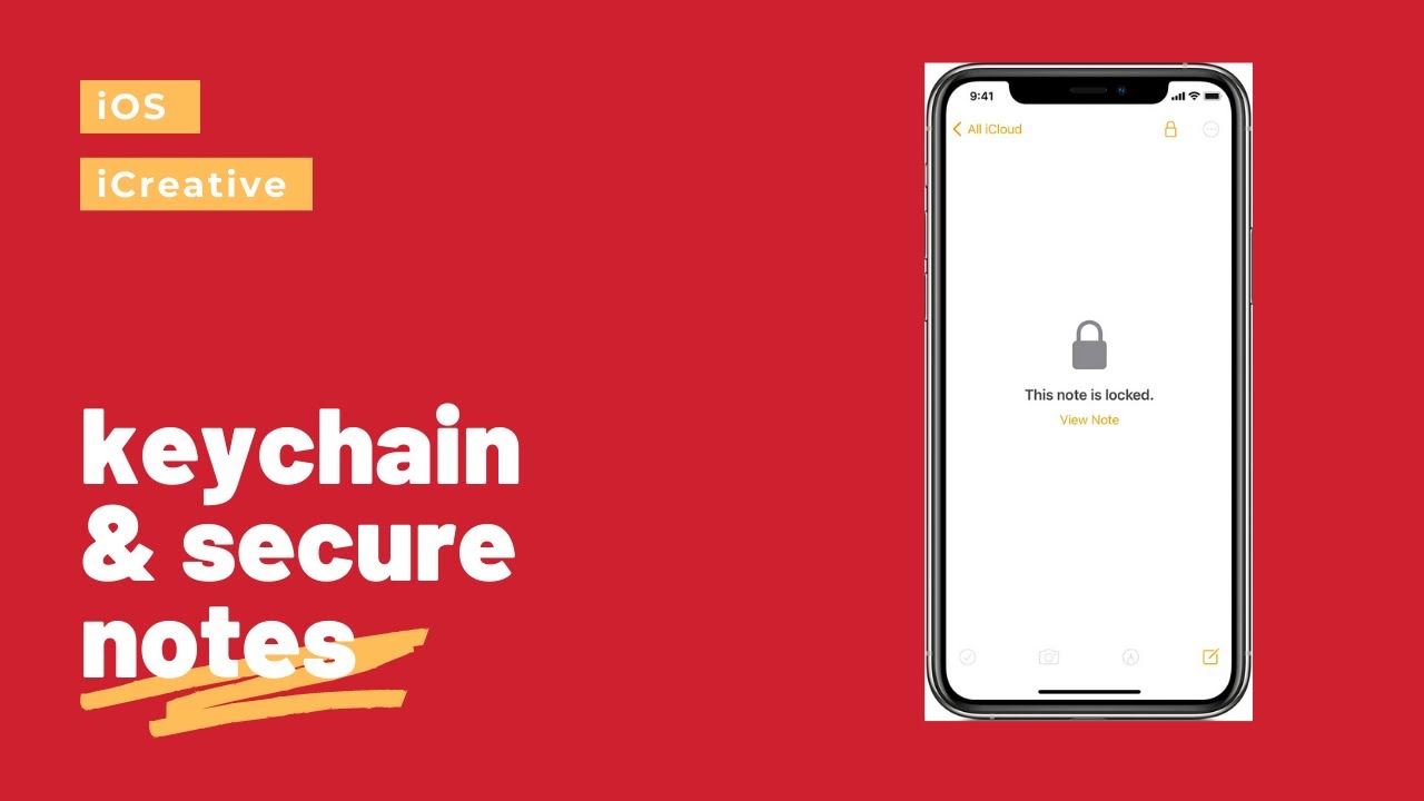 Keychain and Secure Notes macOS and IOS - YouTube