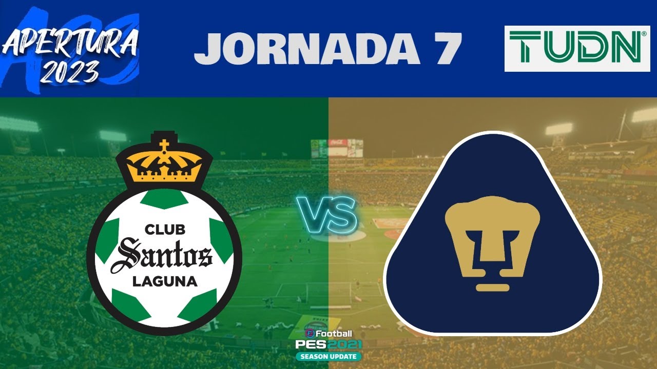 Santos vs Pumas EN VIVO | Jornada 7 Liga MX Apertura 2023 | Gameplay PC ...