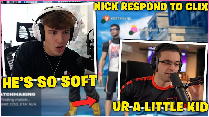 CLIX Reacts & RESPOND To NICK EH 30 CALLING HIM OUT For Making FUN Of HIS AGE! (Fortnite Moments)