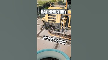 I Named this Conveyor Belt Bus Line Victory Road in Satisfactory 1.1! #satisfactory #shorts