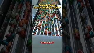 Doypack Premade Bag Packing Machine Automatic Bubble Gum Sweets Gummy Bear Candy Filler