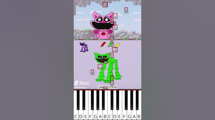 What is your IQ? Painting color CatNap monster puzzle game (@PADLOTOON) - Octave Piano Tutorial