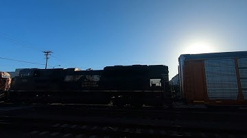 BNSF intermodal and Manifest ft H1 Dash9, NS SD70Ace!!