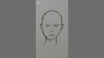 Head Drawing Tutorial - Easy Way#drawing #tutorial #head #howtodraw #shorts