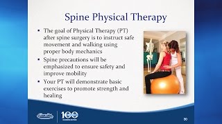 You've decided to have surgery, now what Occupational and Physical Therapy after Spine Surgery