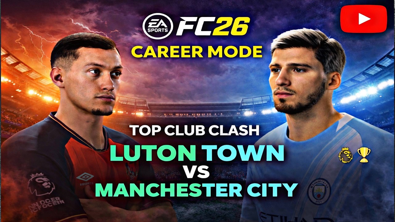 BIG MACTH !! PREMIER LEAGUE DAY 7 MANAGER CARRER MODE  LUTON TOWN FC26 !!