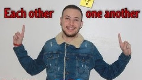 each other and one another ?