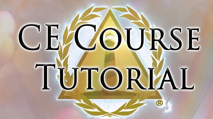 How to Create a Continuing Education Course- Tutorial