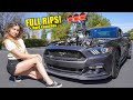 FIRST DRIVE In Our Supercharged Big Block Mustang! *Terrifying Reactions*