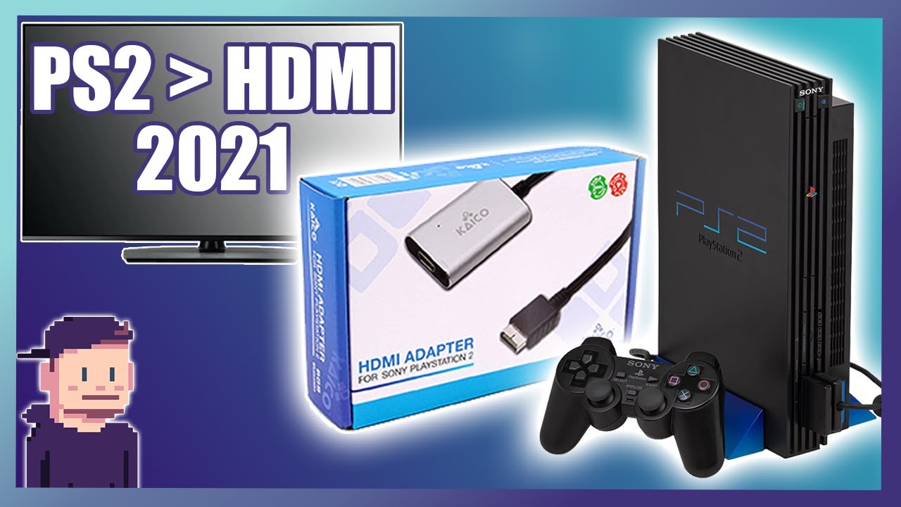 Ps2 To Hdmi Adaptateur Audio Video Converter Câble 1m pour Sony Ps2 / ps1 à  Hdmi