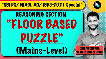 Puzzle for SBI PO | Floor Based Puzzle Mains level | Reasoning Bank PO | Bank Exam full Course | LIC