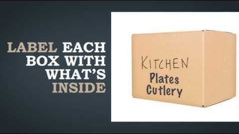 Moving Tip #5 – Make Sure To Label Boxes With What’s Inside | TLL Moving & Storage