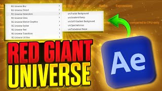 How To Install Red Giant UNIVERSE In After Effects