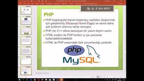 WEB PROGRAMLAMA - I   Ders 1