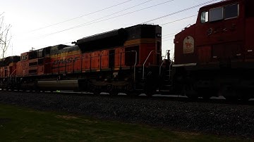 BNSF SD70ACEs on Empty Coal Train CP in consist