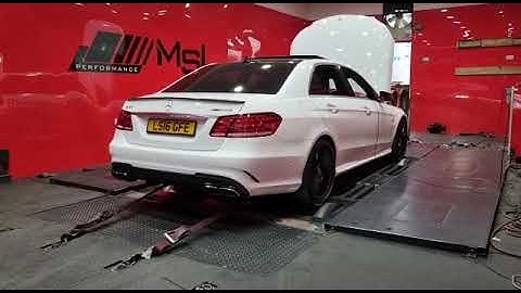 Mercedes E63 in for a custom stage 1 with handheld mygenius device and a few runs on the dyno