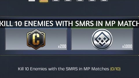 HOW TO KILL 10 ENEMIES WITH SMRS IN MP MATCHES ENDLESS FIRE CALL OF DUTY MOBILE COD MOBILE CODM