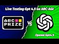 LIve Testing Gpt 4.5 on ARC-AGI Bench