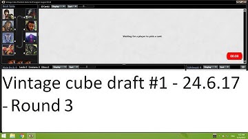 Vintage cube draft #1 – Round 3
