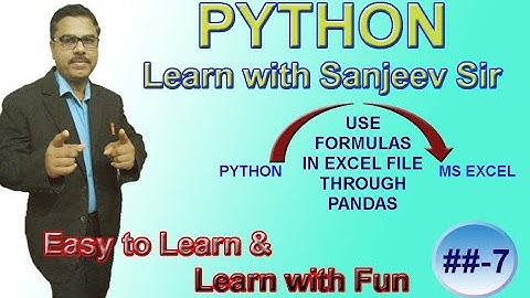 Use Formulas in Excel Through Python