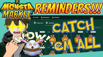 9 Things to know before the Monsta Infinite Marketplace Launch | Buy ChronoZero or SoulBond Monsta?