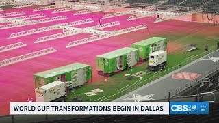 AT&T Stadium transforms field ahead of FIFA World Cup