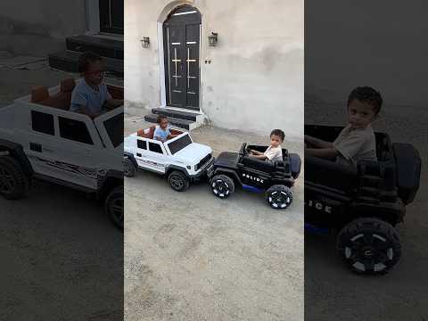 تتوقعون مين اقوى شاص حمودي و سيارة الشرطة 