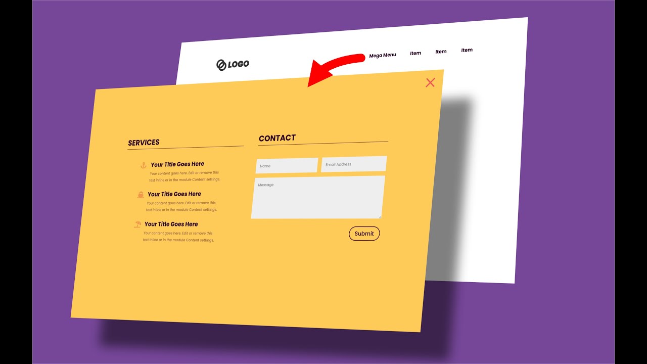 Opening a Fullscreen Popup from a Menu Item - DiviMenus