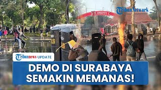 Demo Masyarakat di Surabaya Memanas! Massa Lempari Gedung Negara Grahadi hingga Lakukan Pembakaran