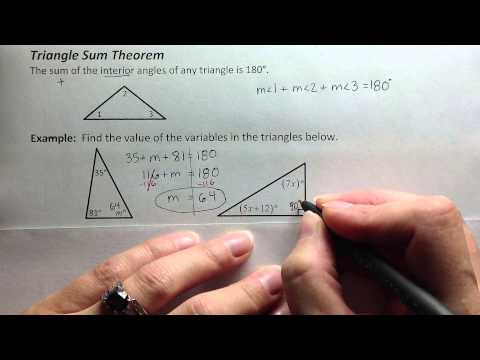 Triangle Sum Theorem