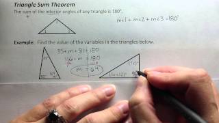 Triangle Sum Theorem