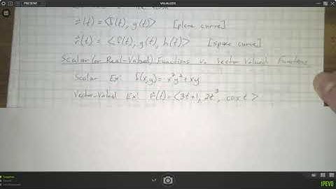 MV - 12.1 VN Vector-Valued Functions