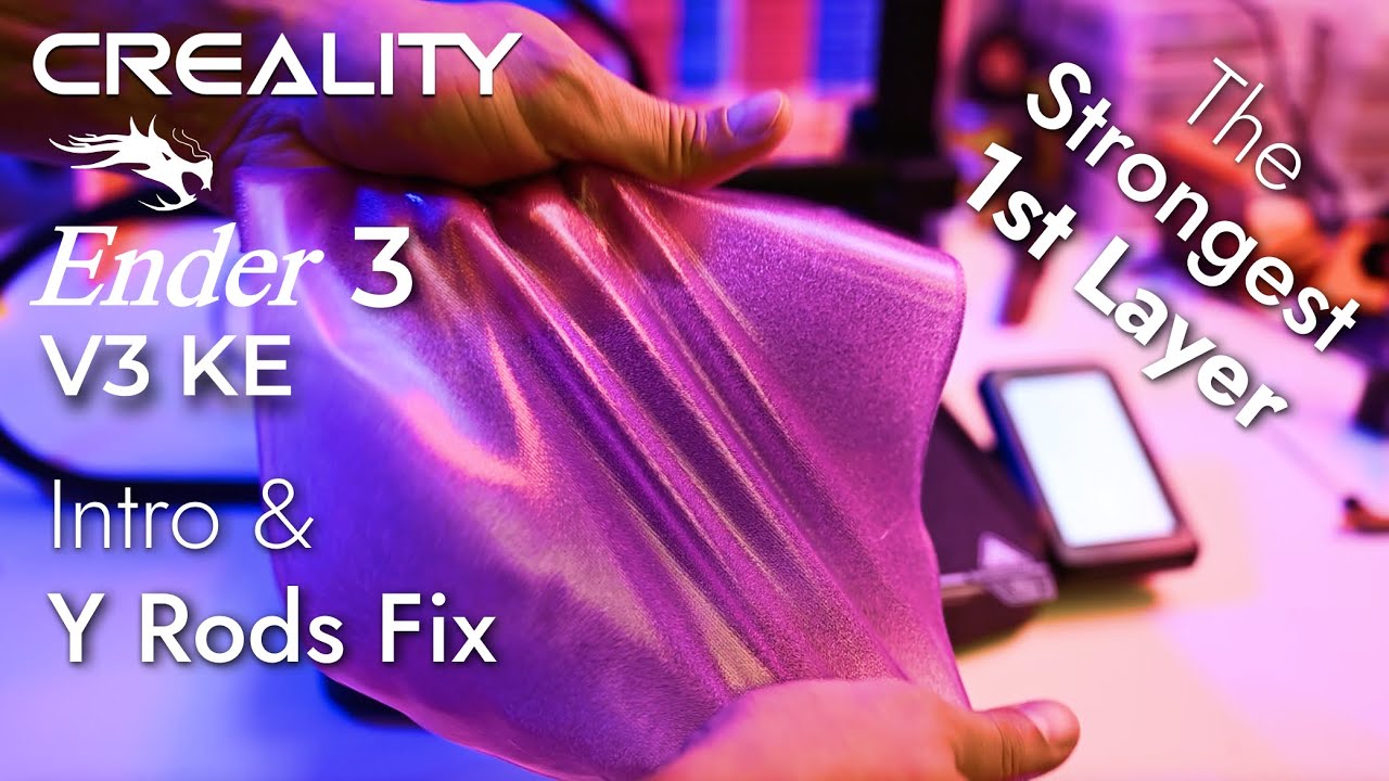 Ender Rods Creality Ender 3 V3 KE: Intro and Lightning-Fast Y Rods Fix! ⚡ - YouTube