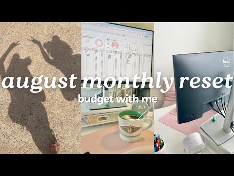 MONTHLY RESET AUGUST 2025 BUDGET Budget With Me How To Budget For Beginners MONETS MONEY 