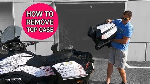 How To Remove Top Case on Can-Am Spyder RT or F3 Limited by MartinTheVlogger