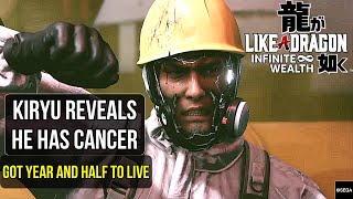 Kiryu Kazuma reveals he has cancer in like a dragon: infinite wealth | Kiryu faces inevitable death