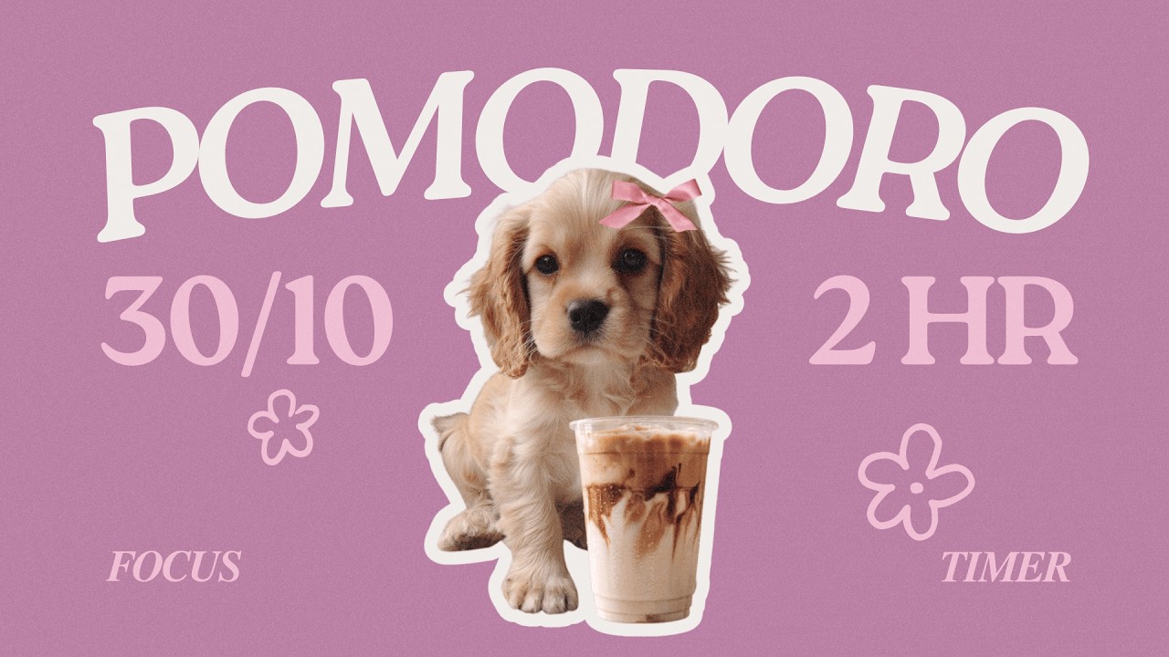 𝓭𝓸𝓰 𝓴𝓪𝓯𝓮 💗 𝟹𝟶/𝟷𝟶 𝟹 𝚂𝙴𝚃𝚂 𝟸𝙷𝚁 | pomodoro technique | cozy slow jazz | study with me