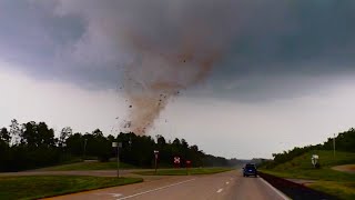 TORNADOES STRIKE Southeast Missouri - CLOSE RANGE VIDEO (5/26/24)