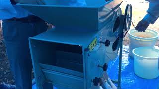 2017大原野金胡麻 唐箕作業