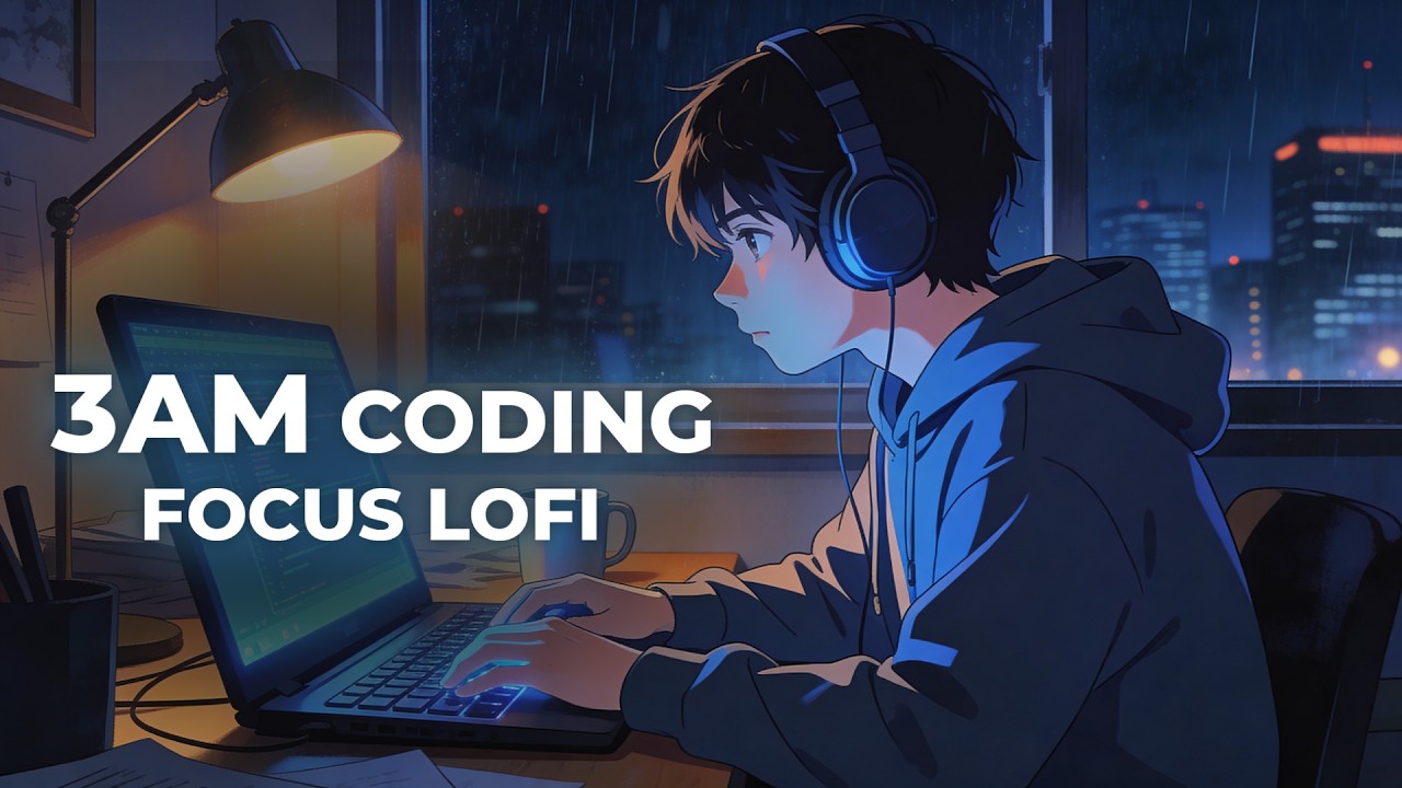 3AM Coding Session 💻 Calm Focus Lofi for Deep Work & Late Night Productivity