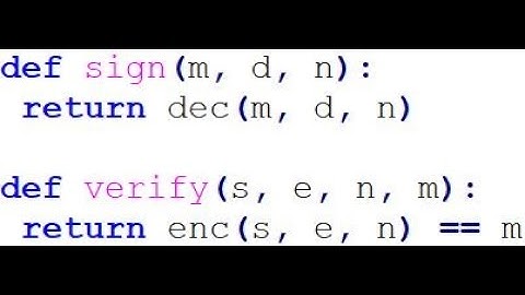 Raw RSA Sign and Verify