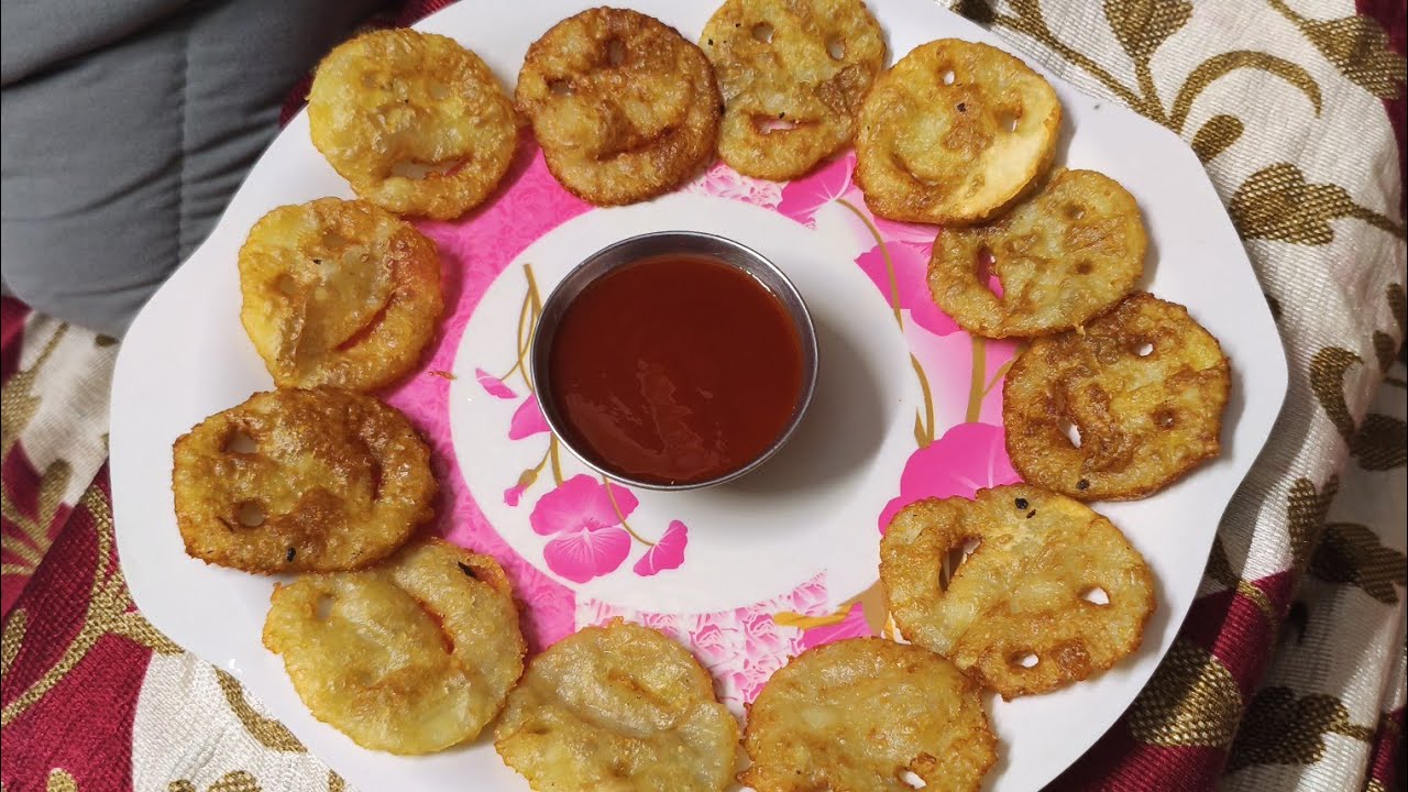 Potato smiley recipe 😋😋