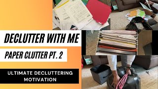 PAPER DECLUTTER PT.2 | DECLUTTER SERIES | ULTIMATE PAPER DECLUTTER | PAPER ORGANIZATION