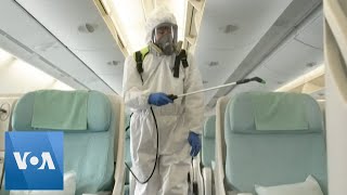 Korean Air Disinfects Cabins to Fight Coronavirus