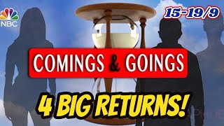 Days Goings and Comings: 5 Returns That Throw Salem Into Chaos This Week - September 15-19!